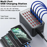 USB Charger 10 15 20 25 30 Ports