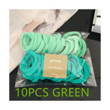 10Pcs Elastic Rubber Band Seamless Gradient Hair Rope