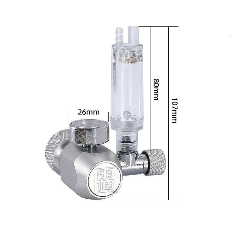 Aquarium CO2 regulator, aquarium aluminum alloy simple single