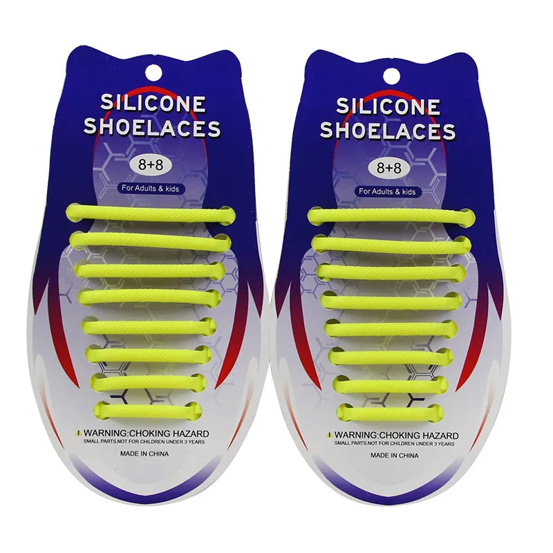 Elastic Oval Thicken Waterproof Silicone Shoelaces Hammer Laces