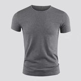 Men's Basic T-shirt Solid Color Short Sleeve Tee