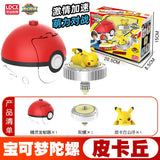 Pokemon Ball Battle Gyro Toy Pikachu Charmander Mewtwo