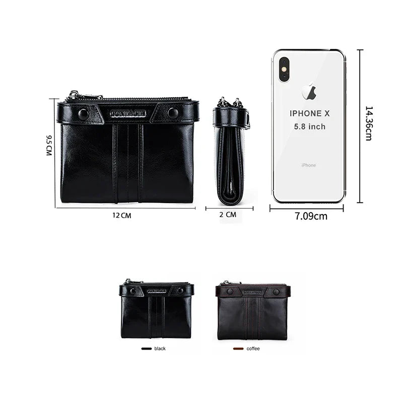 CONTACT'S Genuine Leather Women Wallets Short Casual Bifold Hasp RFID Purse ZIpper Coin Purses Card Holder Money Clip Female Bag