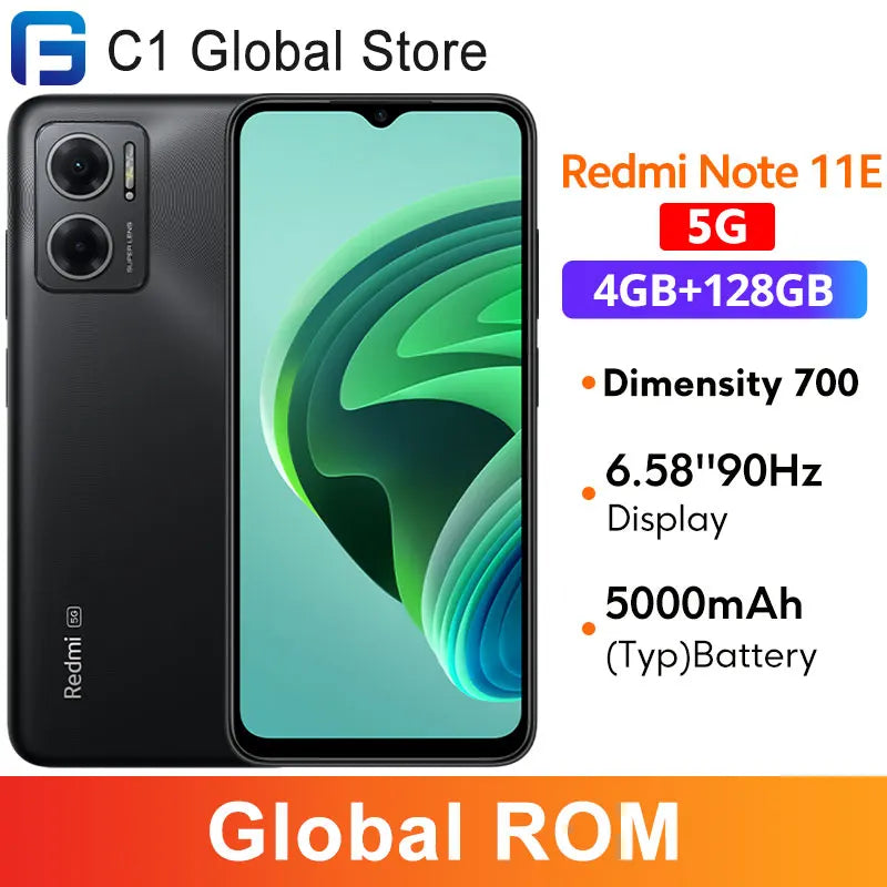 Global ROM Xiaomi Redmi Note 11E 5G Dimensity