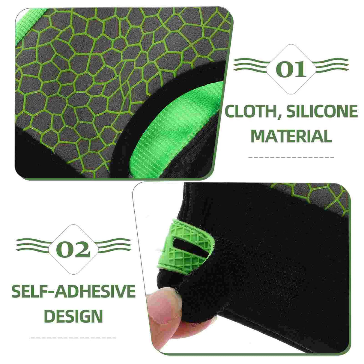 Bowling Semi Finger 1 Pair Silicone Anti Elastic
