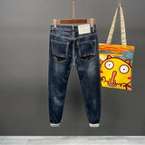 Trousers with Holes Men's Jeans Ripped Torn Man