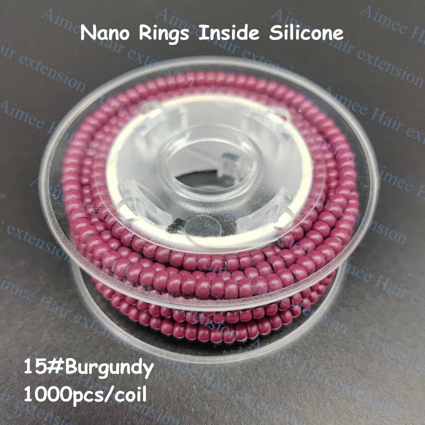 1000pcs/coil Pre-Loaded 3.0mm NanoRings Silicone Micro Rings Links