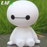 Car ornaments cute shaking his head big white