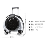 Small Transparent Pet Trolley Case Capsule Portable Dog