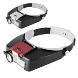 Head-Mounted Magnifier LED Illumination 1.5X 3X 8.5X 10X