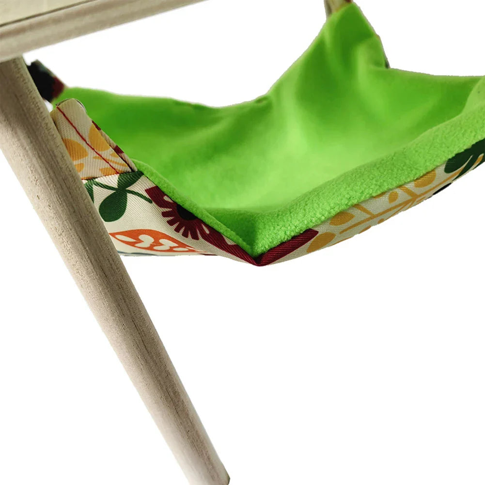 Guinea Pig Hammock With Platform Stairs Wooden Hamster