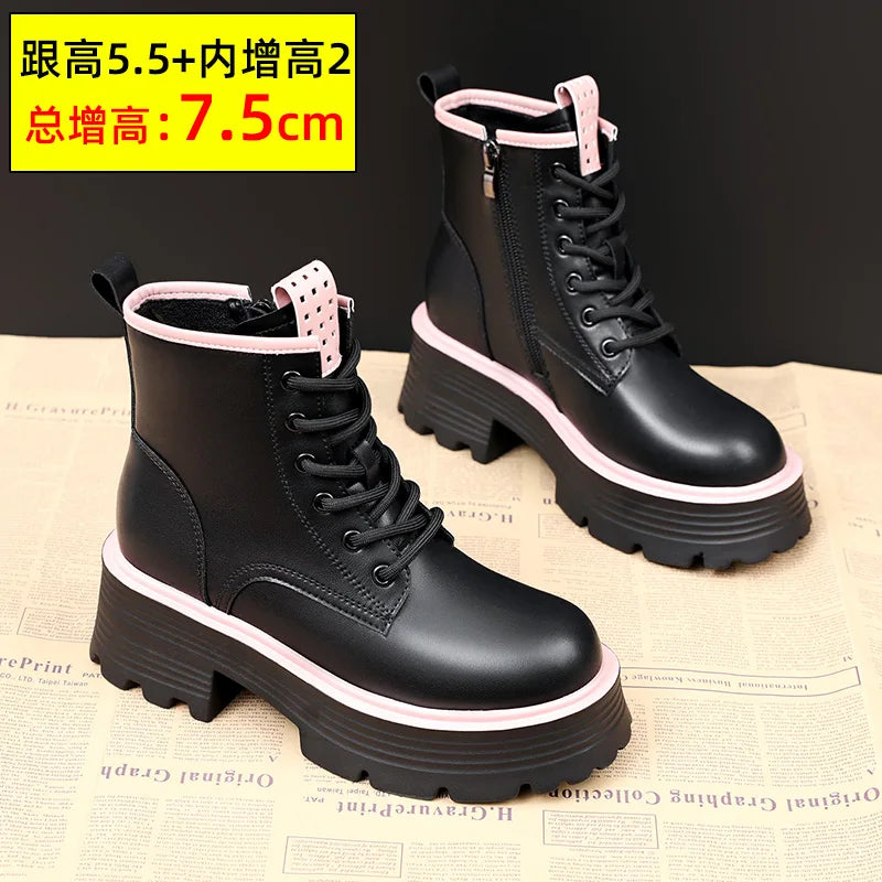 Women Shoes Boots Ankle 2022 New Autumn British