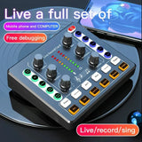 M8 Sound Card Live Broadcast Audio Interface Podcasting