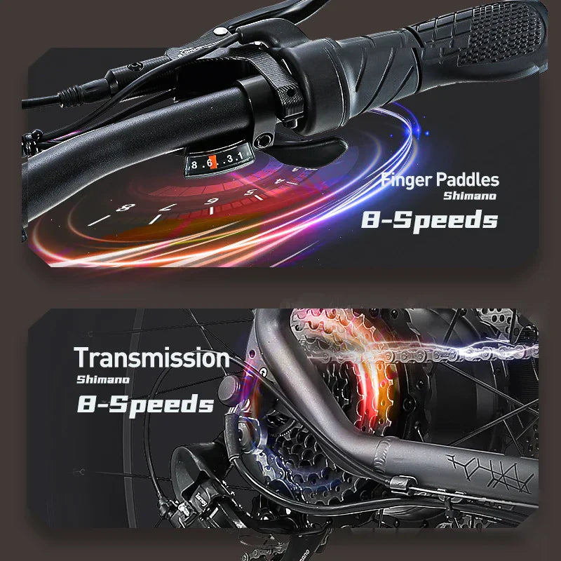 BURCHDA RX80 Adult Electric bike 1000w Motor 48V