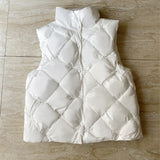 Fashion Weave Vest Men Winter Padded Vests Puffer