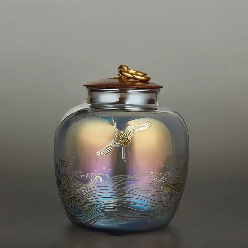 Pet Urn for Ashes Cat Glass for Human