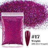 50g Holographic Glitter Powder Resin Art Glitter Laser