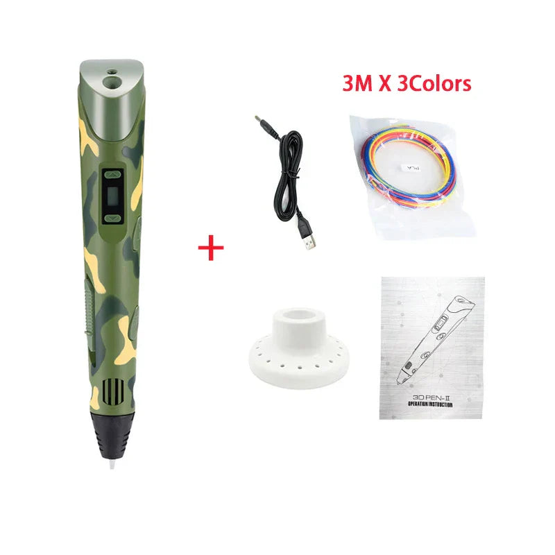 Creative 3D Camouflage Printing Pen for Kids -