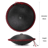 HLURU Handpan 14 Inch 9 Notes Steel Tongue