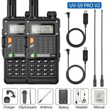 2PCS BaoFeng UV-S9 Pro V2 Walkie Talkie 10KM