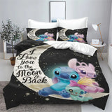 Stitch Bedding Set Cute Printed Cartoon Quilt Cover