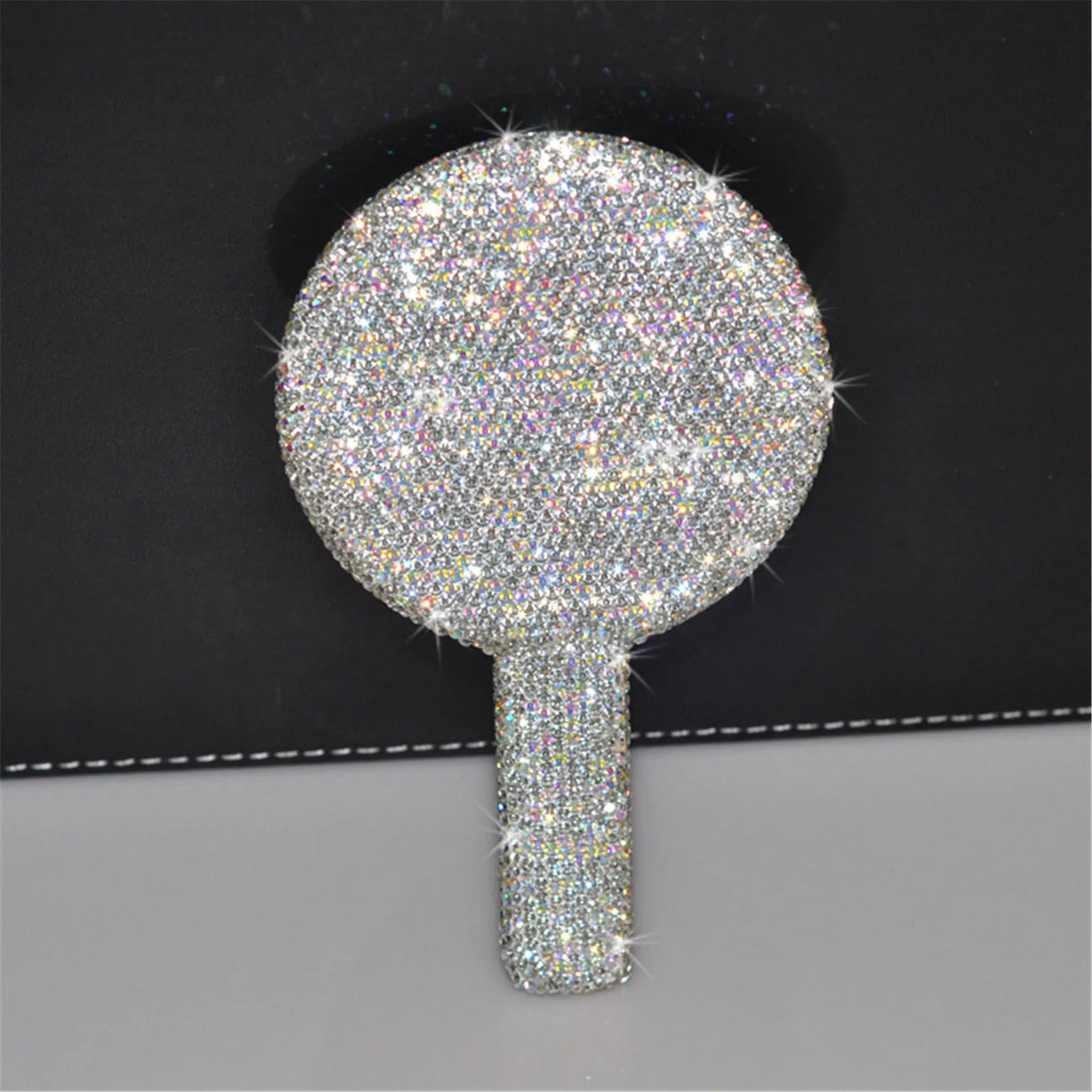 Luxury Diamond Hand Mirror Love Heart Mirror Female