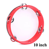 4/6/7/8/10 Inch Tambourine Drum Children Educational Tambourine Round