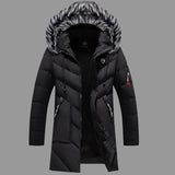 Men's Thick Fleece Winter Jacket Fashion Fur Hooded