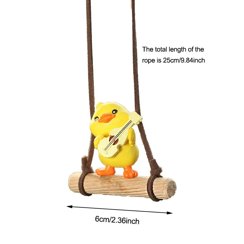 Cartoon Cute animated car accessories Swinging Duck pendant
