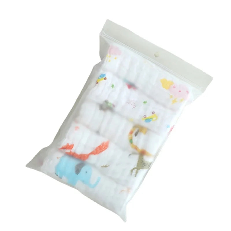 5pcs/lot Muslin 6 layers Cotton Soft Baby Towels