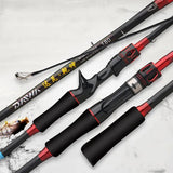 1.65m 1.8m Fishing Rod Carbon Fiber Spinning/Casting Fishing