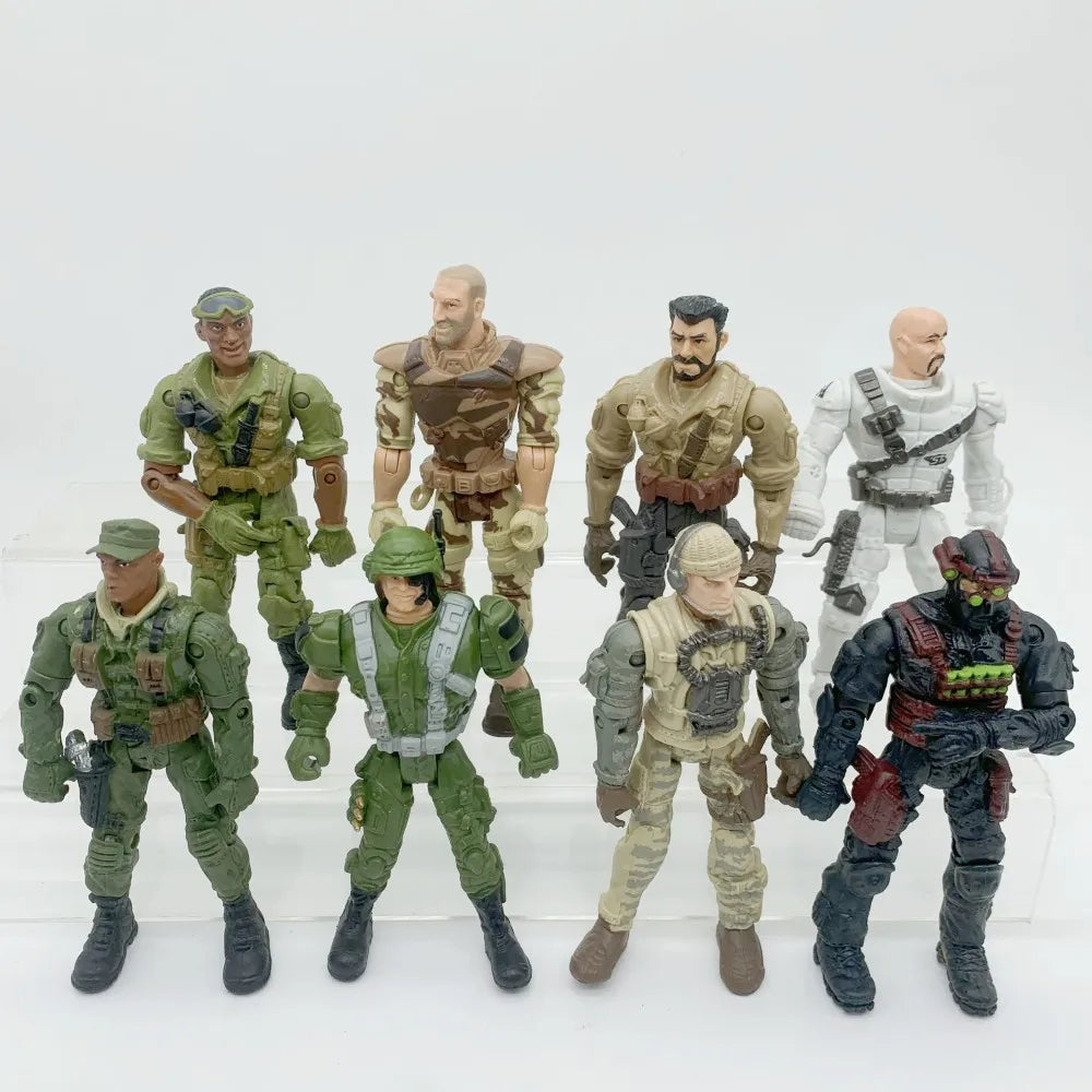 3/8/15/20pcs Warrior Elite Force 1:18 Military Action Figure