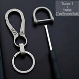 HighEnd Titanium Keychain Luxury Men Car Key Chain