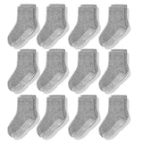12 Pairs/Lot Non Slip Toddler Socks with Grip