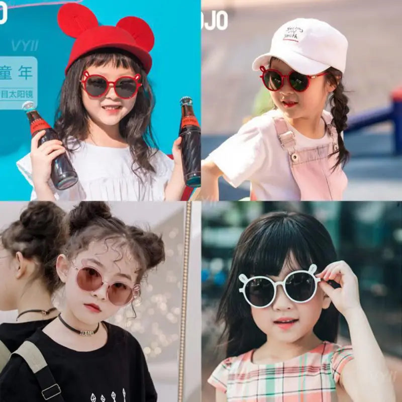 1~4PCS Kids Sunglasses Portable Colorful Fashion Summer Eyewear