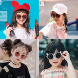 1~4PCS Kids Sunglasses Portable Colorful Fashion Summer Eyewear