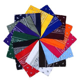Fashion Bandana Kerchief Head Square Scarves Print Handkerchief