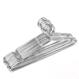 10pcs/set Clothes Hangers Stainless Steel Clothing Drying Rack