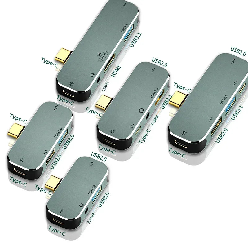 Powered Type C to USB TypeC to 3.5MM