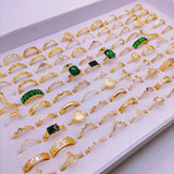 30PcsLot Vintage Rings for Women Gem Snake Spider