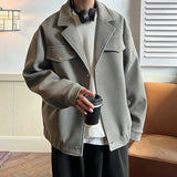 Winter Thicken Woolen Coat Men Warm Fashion Casual