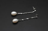 Genuine Freshwater Natural Long Pearl Earrings for Women,Trend