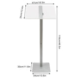 Adjustable Floor Standing Podium with Slanted Top