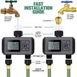 Large Screen Display Irrigation Controller Outdoor 2 Zone
