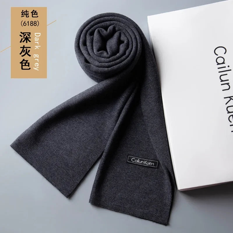 Fashion Classic Business Scarf Men Wool Scarf Soft