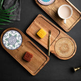 Coffee Tray Wood Plate Breakfast Tray For Serving
