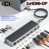type c hub Dual HD DP 4k 60hz