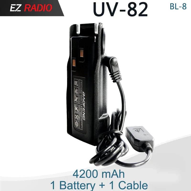 Baofeng UV 82 Battery BL-8 Walkie Talkies Ham