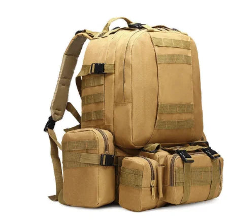 55L 4-in-1 Tactical Molle Backpack for Hiking & Camping