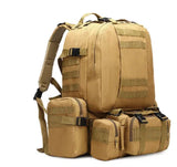 55L 4-in-1 Tactical Molle Backpack for Hiking & Camping
